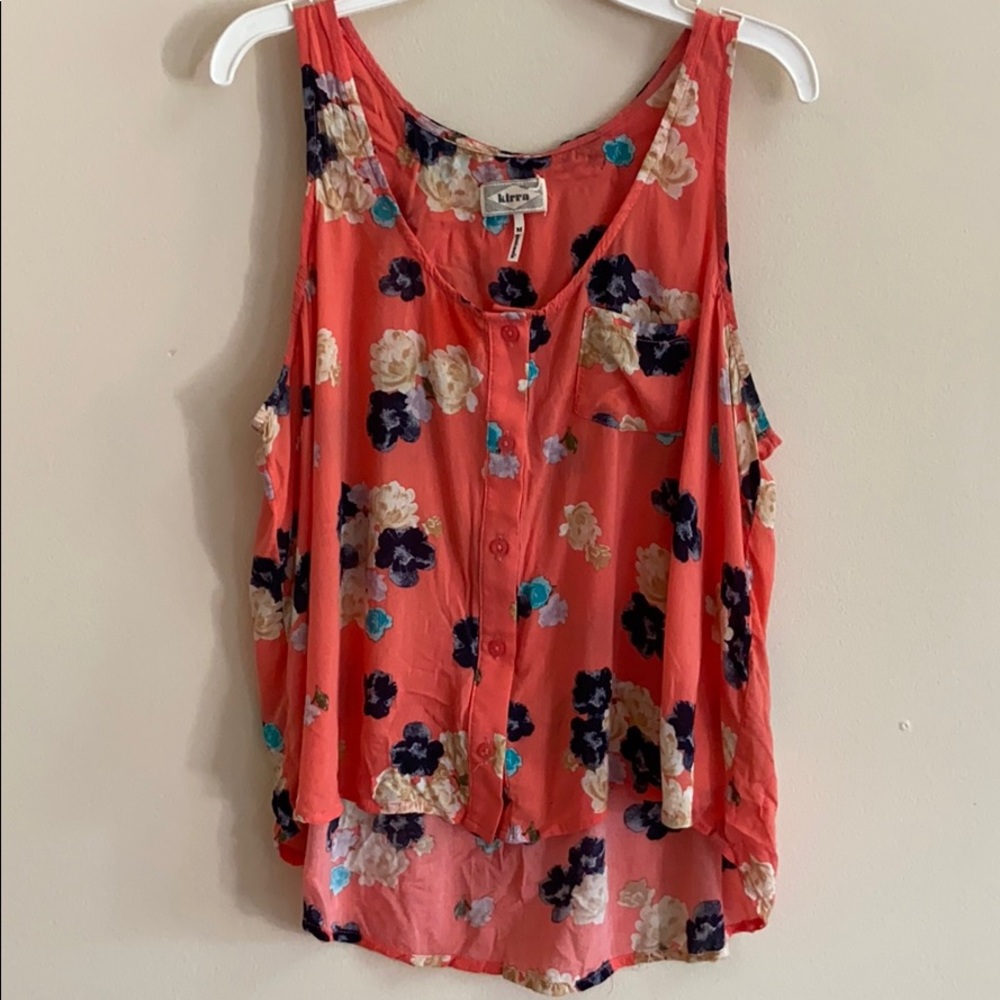 Kirra Floral Button Up Tank